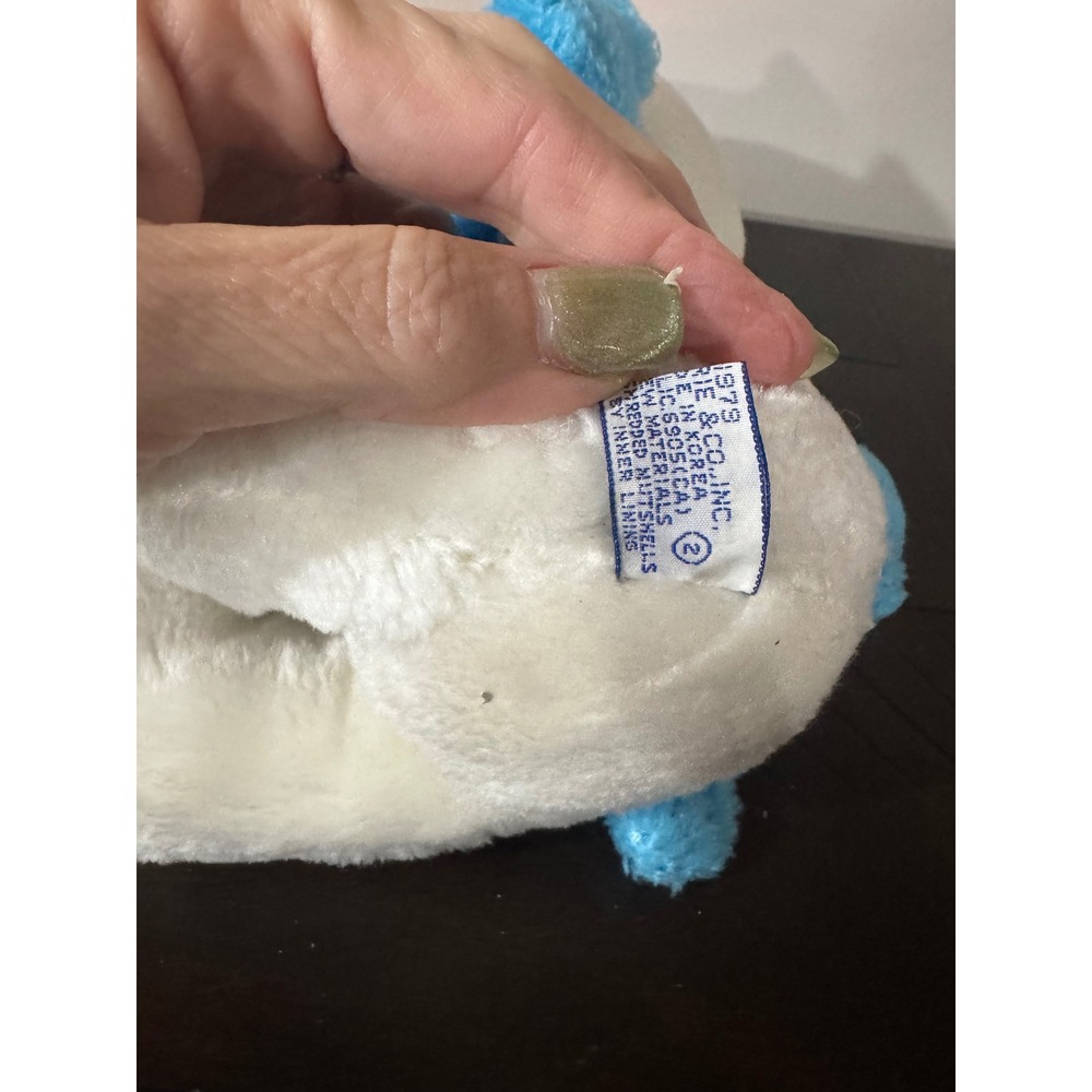 Vintage 1979 Smurf Plush Wallace Berrie & Co Blue White Stuffed Toy Peyo 70s - Picture 3 of 4